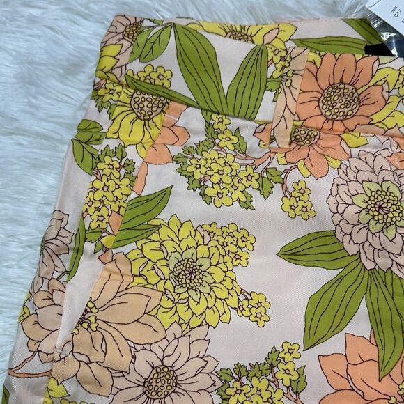 NWT J. Crew Floral Trousers - Yellow and Green Size 2 - Picture 5 of 13